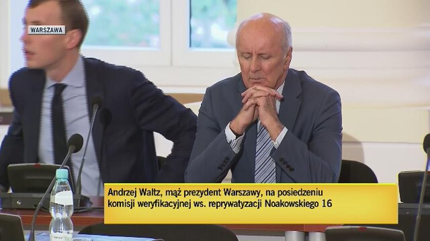 Andrzej Waltz na posiedzeniu komisji