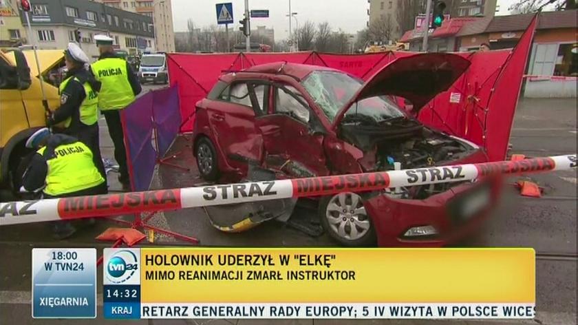 Policja o wypadku