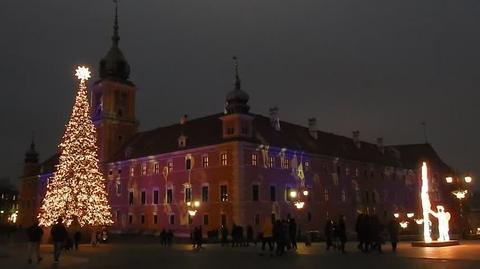 Świąteczna iluminacja na Trakcie Królewskim (wideo z 2021 roku)