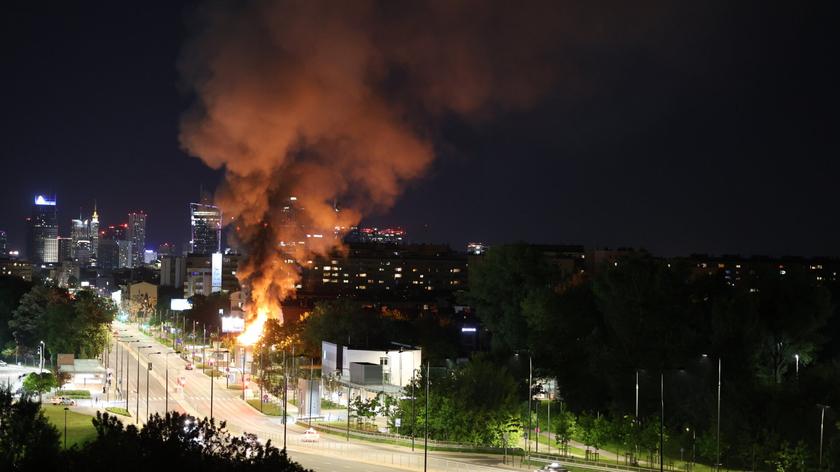 Pożar na warszawskiej Woli