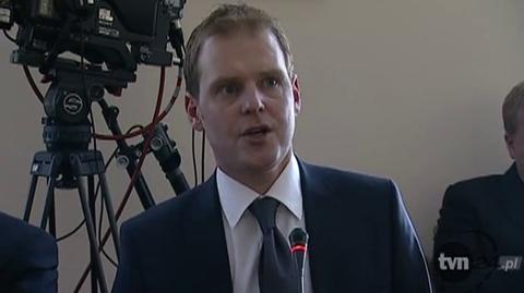 Marcin Herra (PL.2012) na posiedzeniu komisji