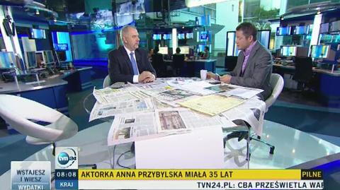 Jacek Sasin był gościem TVN 24