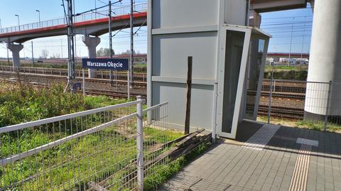 Zepsute windy na stacji PKP Okęcie 
