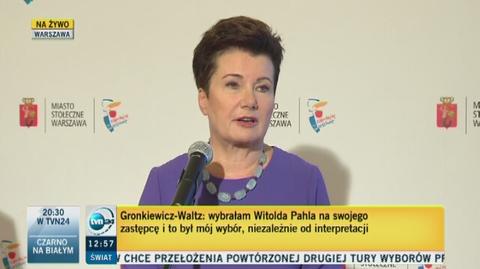Prezydent Warszawy o powołaniu nowego zastępcy
