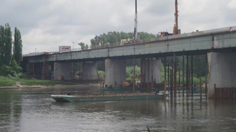 Prace na moście Łazienkowskim