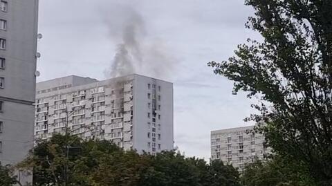 Pożar w bloku przy Krochmalnej