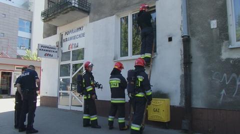 Akcja straży pożarnej przy Piaseczyńskiej