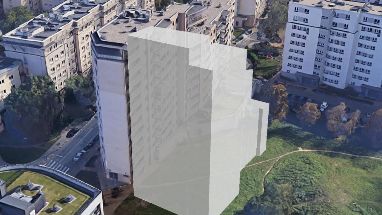 Cztery metry od bloku może wyrosnąć apartamentowiec.