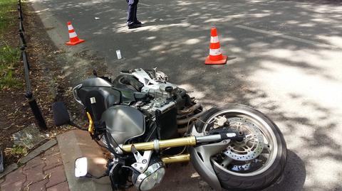 Motocyklista potrącił pieszego w Wawrze