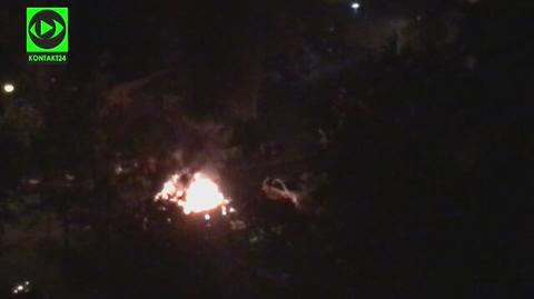 Pożar samochodu na Bemowie