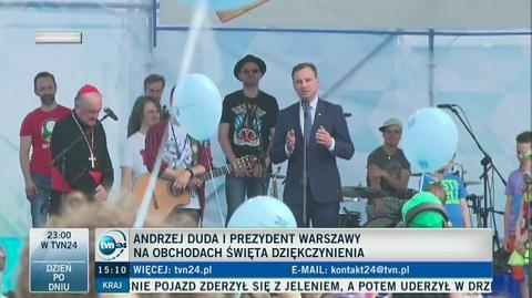 Andrzej Duda zaśpiewał z dziećmi