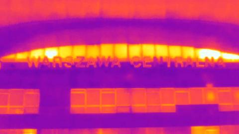 Warszawa w kamerze termowizyjnej