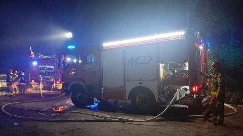 Akcja gaśnicza strażaków w Wawrze 