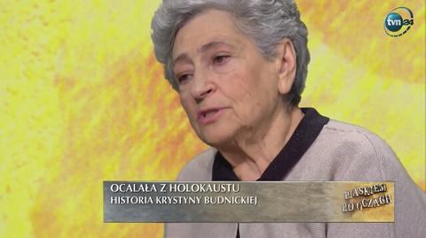 Krystyna Budnicka w "Piaskiem po oczach"