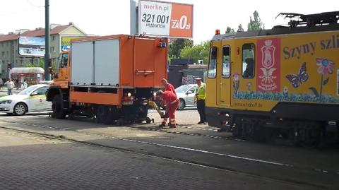 Ruch tramwajów był zablokowany