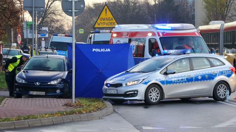Wypadek na ulicy Warszawskiej w Ursusie