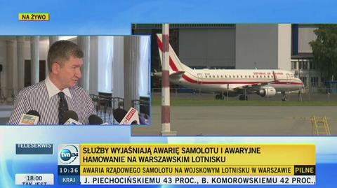 Jerzy Wenderlich o problemach na lotnisku