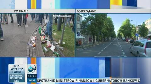 Ulica Francuska została posprzątana
