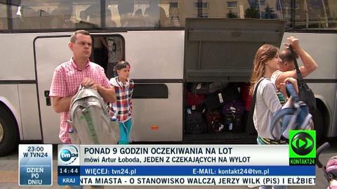 Mówi jeden z turystów czekających na wylot