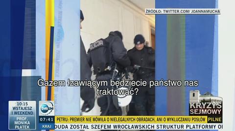 Rzecznik KGP o działaniach policji przed Sejmem 