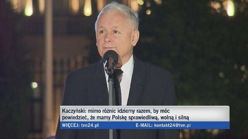 Wystąpienie prezesa Prawa i Sprawiedliwości Jarosława Kaczyńskiego