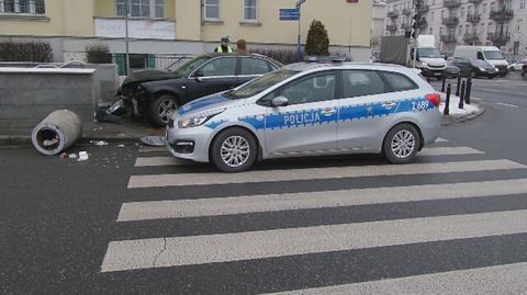 Kierowca audi stracił panowanie nad kierownicą